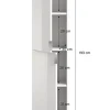 Kai - Combinaison de vestiaires (L/H/P : 91x193x34 cm) en imitation chêne Artisan et imitation chêne Artisan