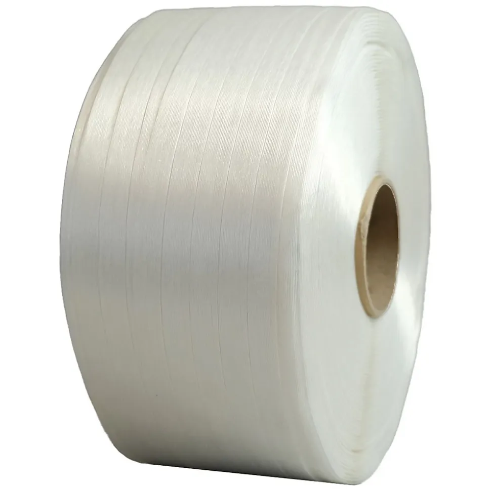 Kit 1 Feuillard de cerclage fil à fil 16 mm x 850 m + 1 tendeur OFFERT + 1 dévidoir + boucles - Résistance 450kg - TECPLAST KFF2