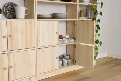 Kit de 2 portes en bois pour étagères GALA 79,6 cm, 35,5x75 cm
