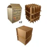 kit de demenagement verres assiettes 2 cartons renforces 114l separateurs 75 verres 24 assiettes