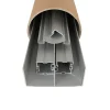 Kit de quincaillerie ClassicDoor pour placard coulissant avec freins et balais - Anodisé argent H2.5mXL3m (2VTX)