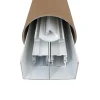 Kit de quincaillerie ClassicDoor pour placard coulissant avec freins et balais - Laqué blanc H2.5mXL2m (2VTX)