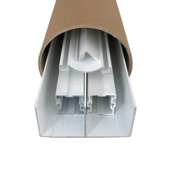 Kit de quincaillerie ClassicDoor pour placard coulissant avec freins et balais - Laqué blanc H2.5mXL2m (2VTX)