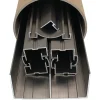 Kit de quincaillerie Styldoor en alu pour placard coulissant H2.5m x L3m, 2 vantaux, finition Inox Brossé