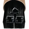 Kit de quincaillerie Styldoor en alu pour placard coulissant H2.5m x L2m, 2 vantaux, finition Laqué Noir