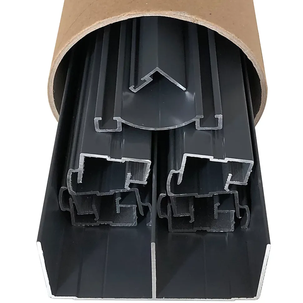 Kit de quincaillerie Styldoor en alu pour placard coulissant H2.5m x L3m, 3 vantaux, finition Gris ardoise