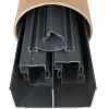 Kit de quincaillerie Styldoor en alu pour placard coulissant H2.5m x L2m, 2 vantaux, finition Gris ardoise