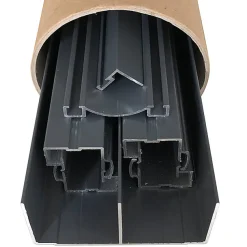 Kit de quincaillerie Styldoor en alu pour placard coulissant H2.5m x L3m, 2 vantaux, finition Gris ardoise