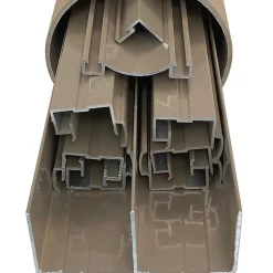 Kit de quincaillerie Styldoor en alu pour placard coulissant avec freins et balais H2.5m x L3m, 3 vantaux, finition Taupe Beige