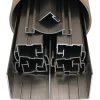 Kit de quincaillerie Styldoor en alu pour placard coulissant H2.5m x L3m, 3 vantaux, finition Inox Brossé