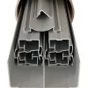 Kit de quincaillerie Styldoor en alu pour placard coulissant H2.5m x L3m, 3 vantaux, finition Anodisé Argent