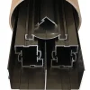 Kit de quincaillerie Styldoor en alu pour placard coulissant H2.5m x L3m, 2 vantaux, finition Poli Bronze