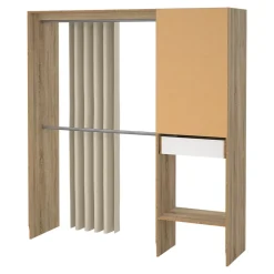Kit dressing 1 colonne Astell effet chêne H. 200,4 x L. 181,5 x P. 50,25 cm