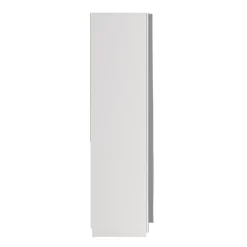 Kit dressing 1 colonne miroir blanc avec rideau Tvilum H. 200,4 x L. 200 x P. 52,1 cm