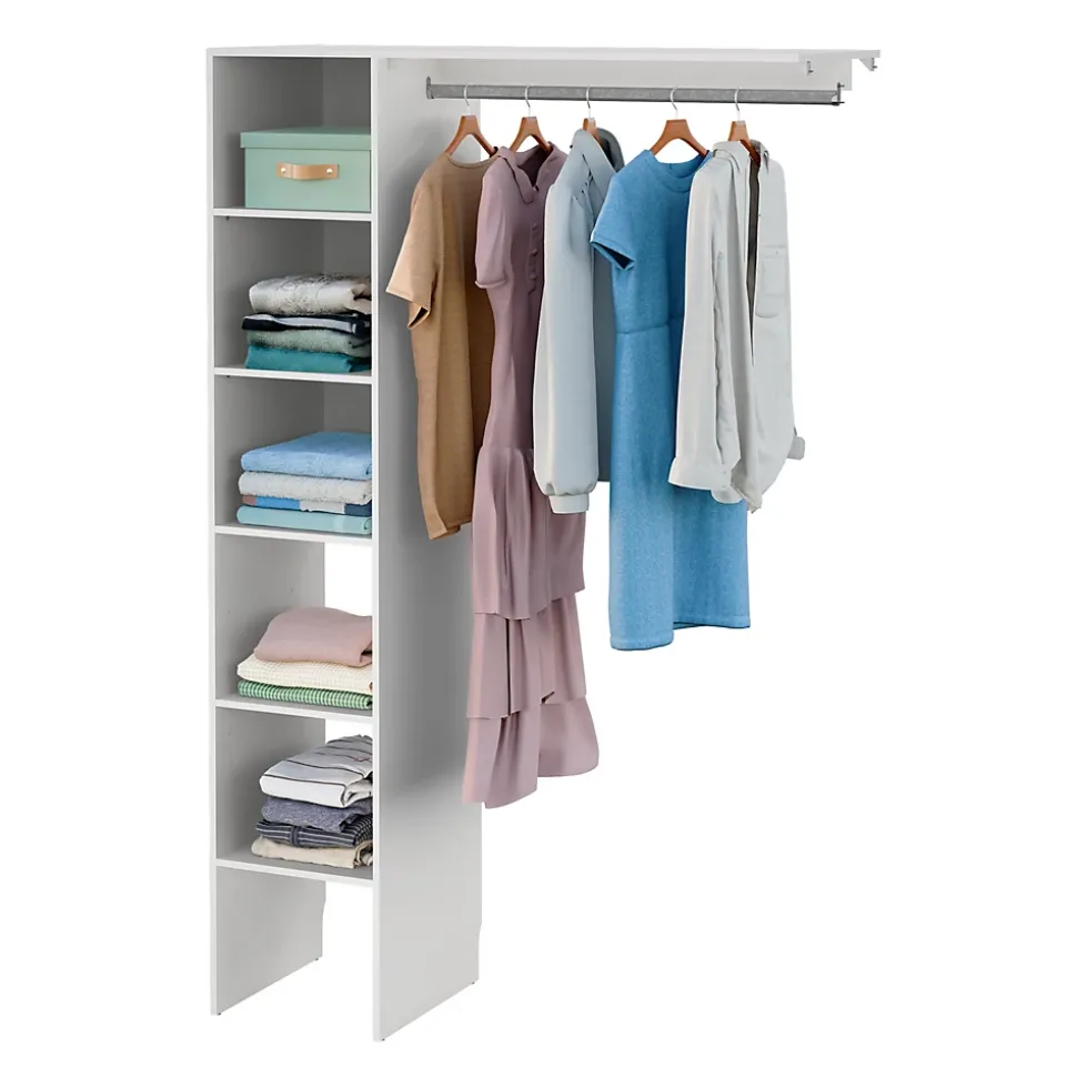 Kit dressing 1 colonne réversible coloris blanc Matai H. 200 x L. 130 x P. 45 cm