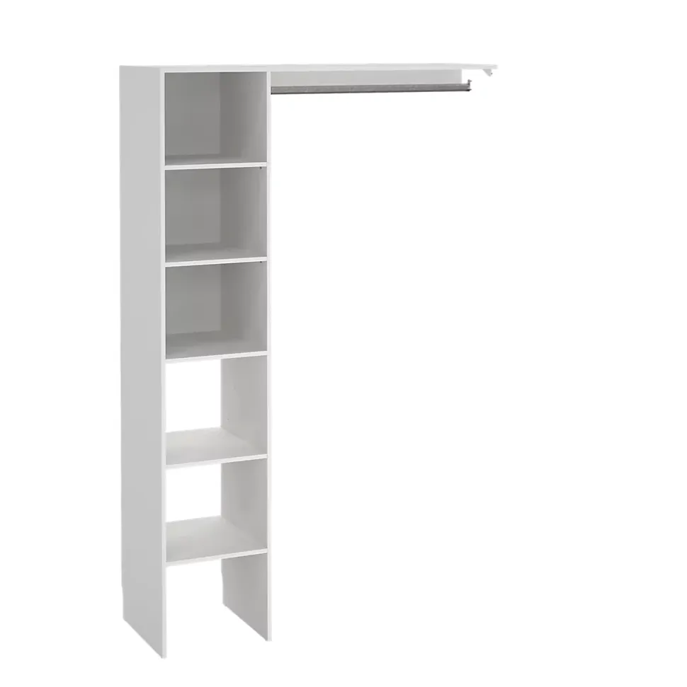 Kit dressing 1 colonne réversible coloris blanc Matai H. 200 x L. 130 x P. 45 cm