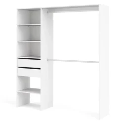 Kit dressing 1 colonne réversible Zodiak coloris blanc H. 200 x L. 181,5 x P. 45 cm