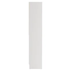 Kit dressing 2 colonnes avec tiroirs et 2 barres penderie blanc H.200 x L.180 cm