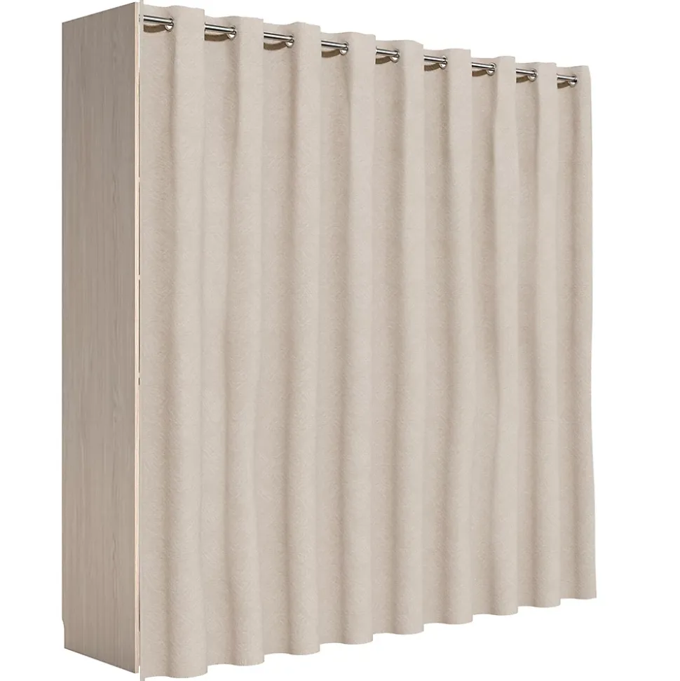 Kit dressing 2 colonnes réversibles avec 2 tiroirs effet chêne Balsam H. 220 x L. 220 x P. 48 cm