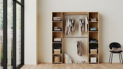 Kit dressing 2 colonnes Sonoma décor chêne H.200 x L.180 x P.40 cm