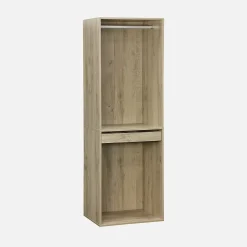 Kit dressing modulable avec 4 éléments. naturel. panneaux stratifiés