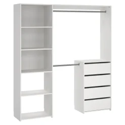Kit dressing ouvert blanc Karisma 1 colonne L. 181,5 x H. 200,4 x P. 39,95 cm