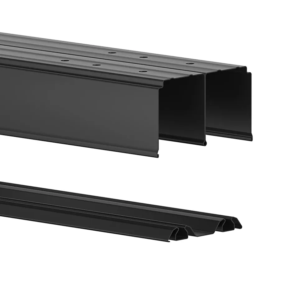 Kit rails de portes coulissantes GoodHome Arius noir 180 cm