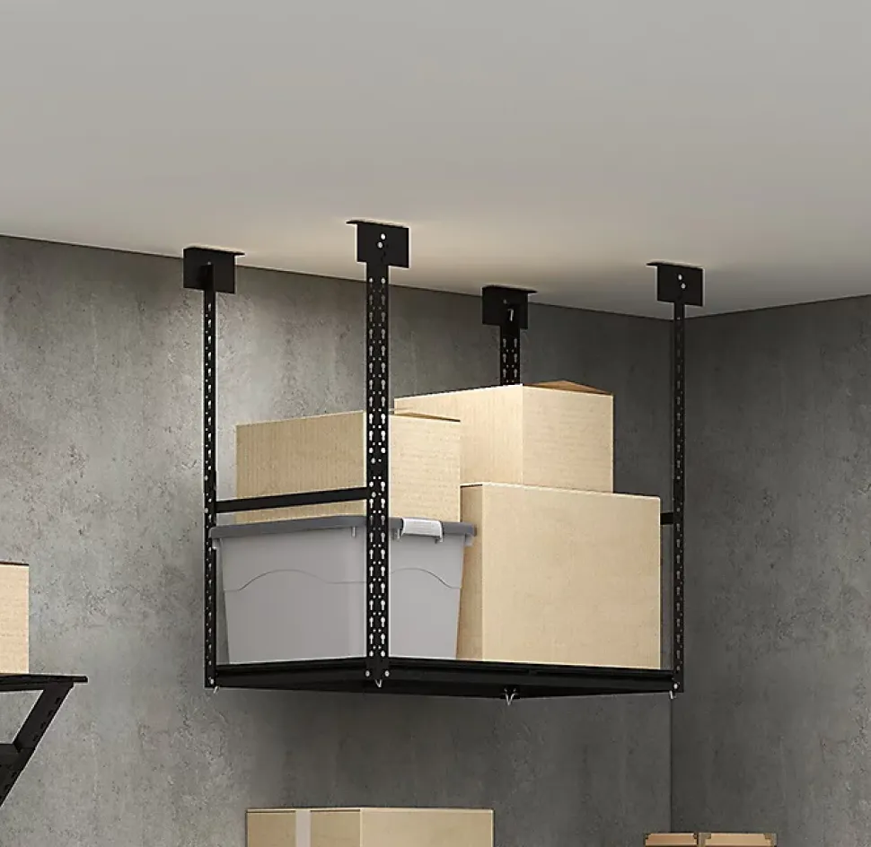 Kit rangement au plafond en métal GoodHome Rand H. 104,5 x L. 110 x P. 61.7 cm