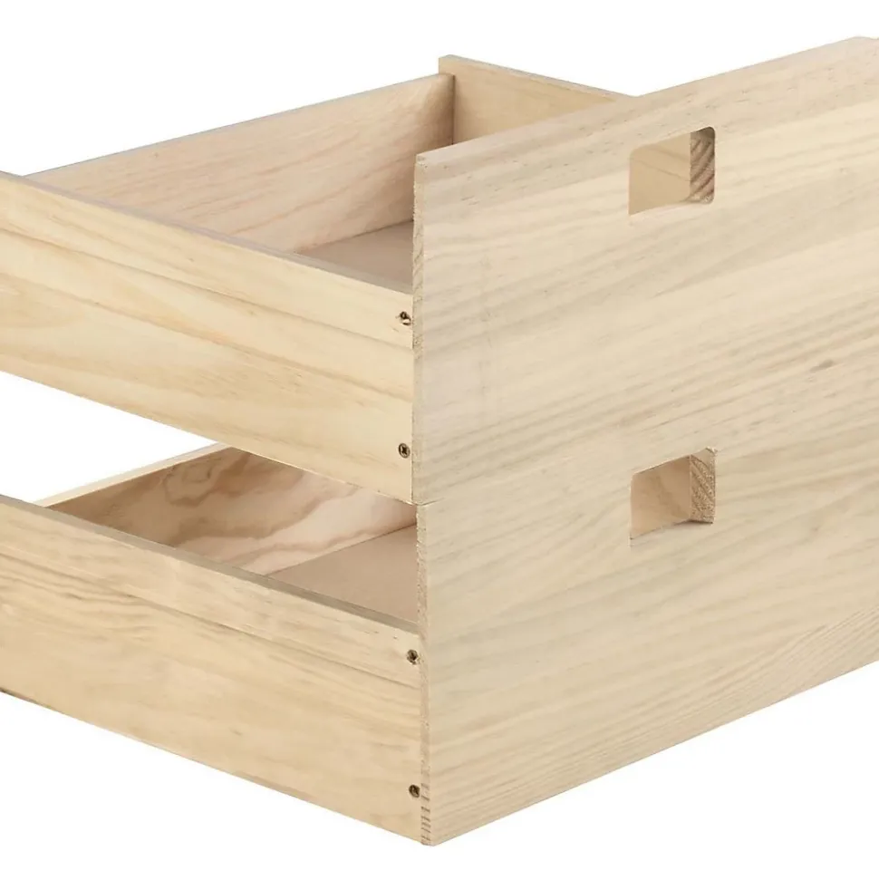 Kit tiroirs en pin massif pour étagères Dinamic