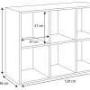 Kob Lonii bibliothèque 2x3 blanc