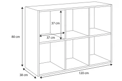 Kob Lonii bibliothèque 2x3 blanc