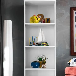 komodee, Ensembles de Meubles TV Taranto Grande, Blanc, sans LED, pour Salon, Chambre, Bureau
