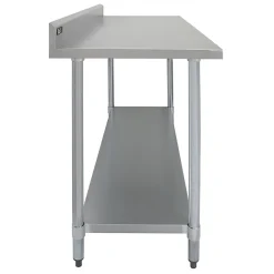 KuKoo Plan de Travail 180 cm avec Étagère d'Appoint à 1 Niveau