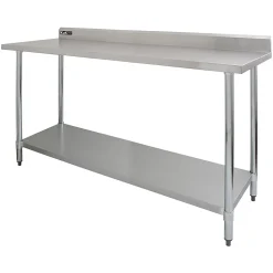 KuKoo Plan de Travail 180 cm avec Étagère d'Appoint à 1 Niveau