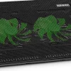 LC2 Refroidisseur pour ordinateur portable 2x ventilateurs Tapis anti surchauffe 2x ports USB Hauteur ajustable Duronic