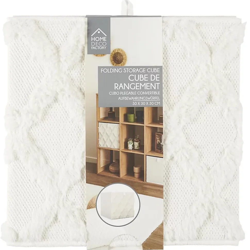Lot 2 de cubes de rangement pliable losange