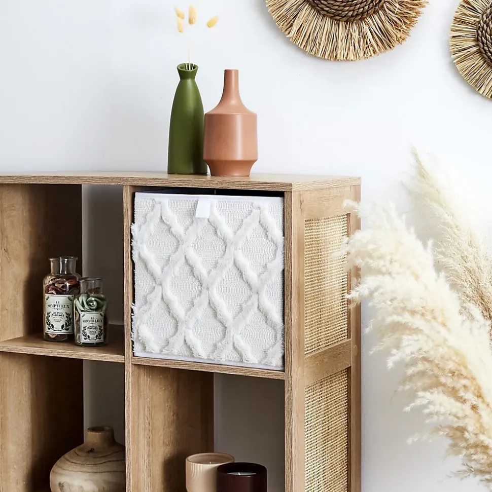 Lot 2 de cubes de rangement pliable losange