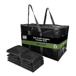 Lot 4 Grands Sacs Déménagement Recyclé - Rangement Et Transport Ultra Résistant - Réutilisable - Poignées Solides - 100L