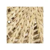 Lot 6 paniers pliables jonc de mer motif soleil 31 x 31 x 31 cm