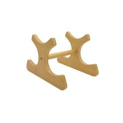 Lot 8 ranges-bouteilles en bambou naturel 24,5 x 18,5 x 16 cm