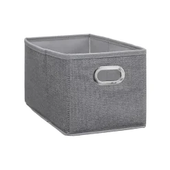 Lot de 12 Boites de rangement en tissu avec poignée