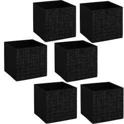 Lot de 6 boites de rangement TWEED