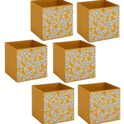 Lot de 6 boites de rangement FOLIA