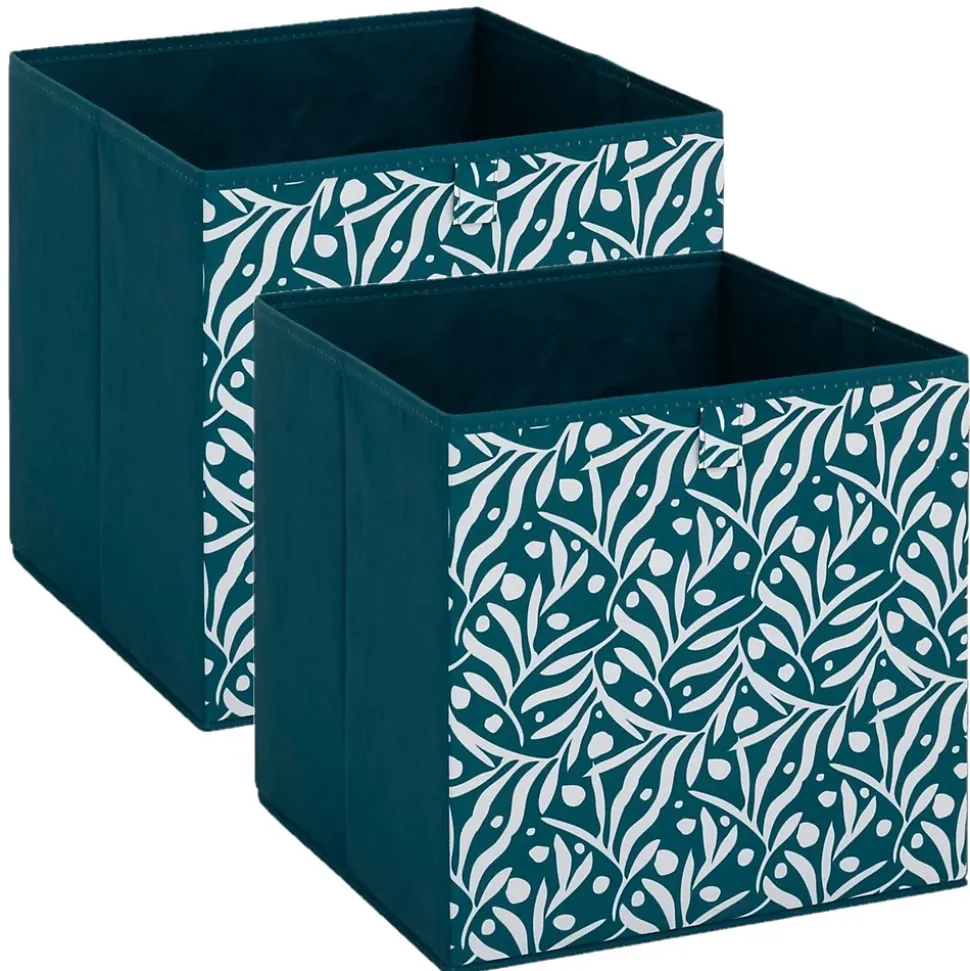 Lot de 2 boites de rangement OLIVIA