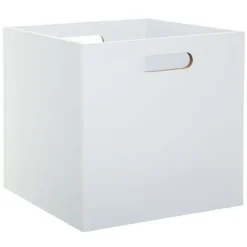 Lot de 2 Boîtes de rangement effet bois en MDF Mix n' modul