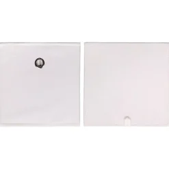 Lot de 2 boîtes de rangement ELA, en tissu blanc
