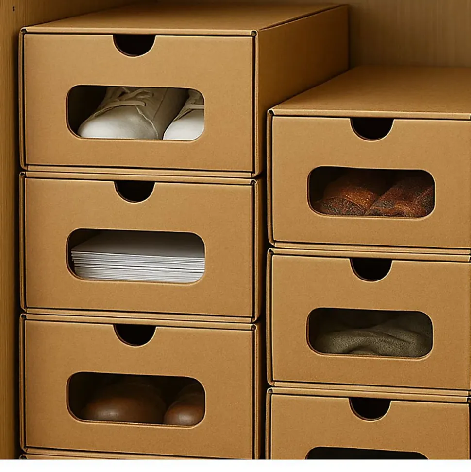 Lot de 10 boîtes de rangement Chaussures & accessoires