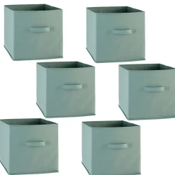 Lot de 6 boîtes de rangement en tissu MIX N' MODUL