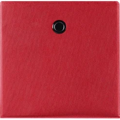 Lot de 2 boîtes de rangement ELA, en tissu rouge