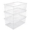 Lot de 3 boîtes de rangement Spécial Vêtements 11 litres